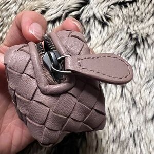 NEW bottega veneta intrecciato mini pouch keyring / bag charm / keychain